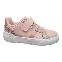 Tênis Casual Infantil Menina Klin Rosa