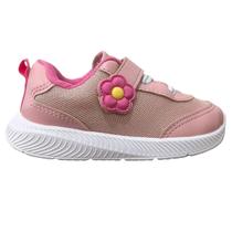 Tênis Casual Infantil Menina Molekinha 2723.119 Tira Colante Rosa