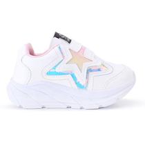 Tenis Casual Infantil Meninas Estrela Glitter Calce Facil Tenis Casual Infantil Meninas Estrela Glitter Calce Facil