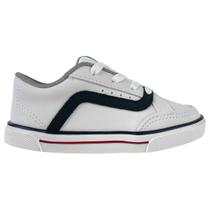 Tênis Casual Infantil Molekinho Menino Confortável Cor:Branco/PretoTamanho:21