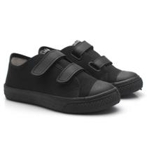 Tênis Casual Infantil Star Cano Baixo Escolar Fecho Tiras Tênis Casual Infantil Star Cano Baixo Escolar Fecho Tiras