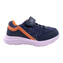 Tênis Casual Jet Kids Infantil Masculino 63001 - Marinho/Laranja