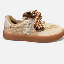 Tênis Casual Laço Decorativo Branco Off Vizzano 1444105