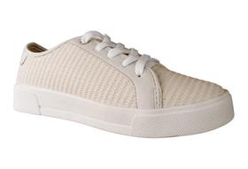Tenis Casual Littz Com Cadarço Urbano Off White Tenis Casual Littz Com Cadarço Urbano Off White