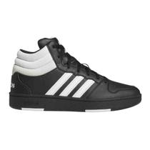 Tênis casual masculino adidas hoops mid classic preto