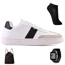 Tenis Casual Masculino Adulto Classico Basico Light Original + Mochila Bag + Meia e Relogio Tenis Casual Masculino Adulto Classico Basico Light Original + Mochila Bag + Meia e Relogio