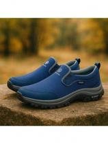 Tênis Casual Masculino Antiderrapante Slip-On Sapatilha Outdoor Leve e Respirável Conforto Total Ide