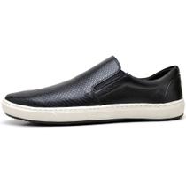 Tênis Casual Masculino Confortável Slip On Sapatênis Preto