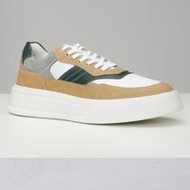 Tênis Casual Masculino Couro Legítimo Confort Sola Alta Tênis Casual Masculino Couro Legítimo Confort Sola Alta