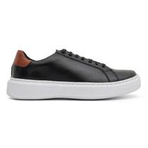 Tênis Casual Masculino Couro Nobre Premium Confortável