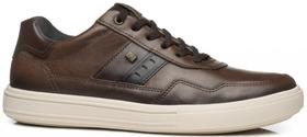 Tenis Casual Masculino Couro Pegada Sapatenis Conforto Calce