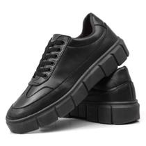 Tênis Casual Masculino Estilo e Conforto Preto Tênis Casual Masculino Estilo e Conforto Preto