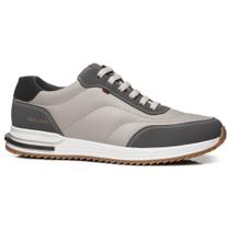 Tênis Casual Masculino Microfibra Silver Grafite Pegada 171608-04 Tênis Casual Masculino Microfibra Silver Grafite Pegada 171608-04