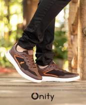 Tênis Casual Masculino Polo Unity Super Leve e Confortável Moderno Palmilha em Gel Dia a Dia