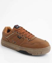 Tênis Casual Masculino Recorte Caramelo-02035