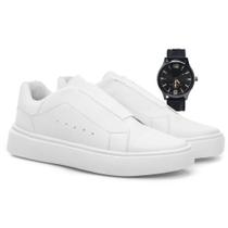 Tenis Casual Masculino Sneaker Ouversize com Ajuste em Elastico Premium com Relógio Ponteiro