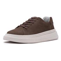 Tênis Casual Max Avalon em Couro Marrom Tênis Casual Max Avalon em Couro Marrom