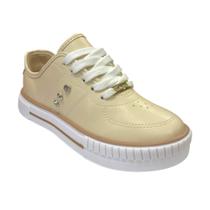 Tênis Casual Menina Molekinha Brilho Bege/Dourado 2565.116 Tênis Casual Menina Molekinha Brilho Bege/Dourado 2565.116
