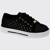 Tênis Casual Menina Molekinha Gliter Preto/Branco 2565.108 Tênis Casual Menina Molekinha Gliter Preto/Branco 2565.108