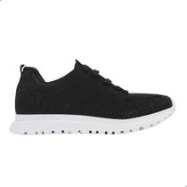 Tênis Casual Moleca Knit Preto