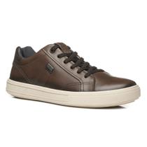 Tênis Casual Pegada Masculino Couro Marrom - 111506-05