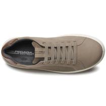 Tênis Casual Pegada Masculino em Couro Areia 112301-02 -