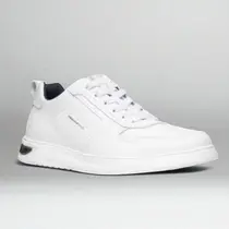 Tênis Casual Pegada Masculino em Couro Branco 112401-01