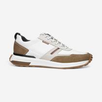 Tênis Casual Pegada Masculino Em Couro Branco Tênis Casual Pegada Masculino Em Couro Branco