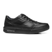 Tênis Casual Pegada Masculino em Couro Preto - 38 Tênis Casual Pegada Masculino em Couro Preto - 38