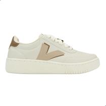 Tênis Casual Peluche Off White/Amendoa