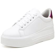 Tênis Casual Pires Shoes com Cadarço Sola Borracha Alta e Detalhe Traseiro Tênis Casual Pires Shoes com Cadarço Sola Borracha Alta e Detalhe Traseiro