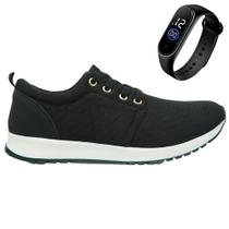 Tenis Casual Pisada Neutra Estilo Esportivo Caminhada Academia + Relógio Feminino - GMM SHOES