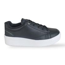 Tenis Casual Ramarim Plataforma Preto e Branco