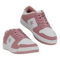 Tênis Casual Rosa e Branco Jett Nesk
