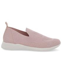 Tênis Casual Rosa Tricot