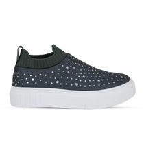 Tênis Casual Slip On Brilho Calfi - Fácil Trend