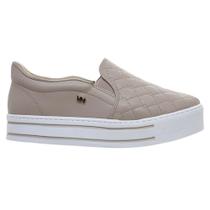 Tênis Casual Slip On Flatform Feminino Via Marte 010-011-01 Nude