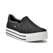 Tenis Casual Slip On Via Marte 23-11808 / 010-009 Preto