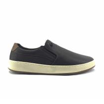 Tênis Casual SLIPON Masculino em Couro Freeway BASS002