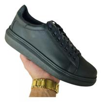 Tenis Casual Sneaker Masculino Couro Bovino Legítimo Sola Alta Sapatênis Confort Ultra Leve