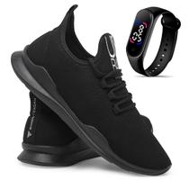 Tênis Casual Urbano Leve Confortável + Relógio Tênis Casual Urbano Leve Confortável + Relógio