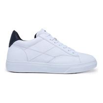 Tênis Casual Urbano Masculino Em Couro Branco Rafarillo Fly Alth Aumenta 7cm de Altura 58051
