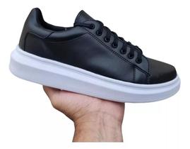 Tênis Casual Urbano Sapatênis Plataforma Relax Premium Confort Sola Alta Sneaker Oversized Couro Eco