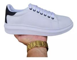 Tênis Casual Urbano Sapatênis Plataforma Relax Premium Confort Sola Alta Sneaker Oversized Couro Eco