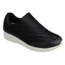 Tênis Casual Usaflex Elástano - Preto