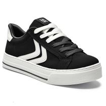 Tênis Casual Via Marte 027-025-02 Feminino - Preto/Branco
