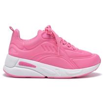 Tênis Casual Via Marte Feminino Plataforma Rosa