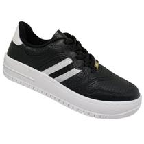 Tênis Casual Vizzano 1389.107 Feminino - Preto/Branco