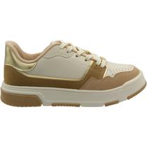 Tênis Casual Vizzano Elevado Texturizado Acolchoado Feminino Tênis Casual Vizzano Elevado Texturizado Acolchoado Feminino