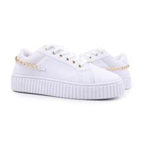 Tênis Chain feminino Fashion Estiloso Com Corrente Tênis Chain feminino Fashion Estiloso Com Corrente